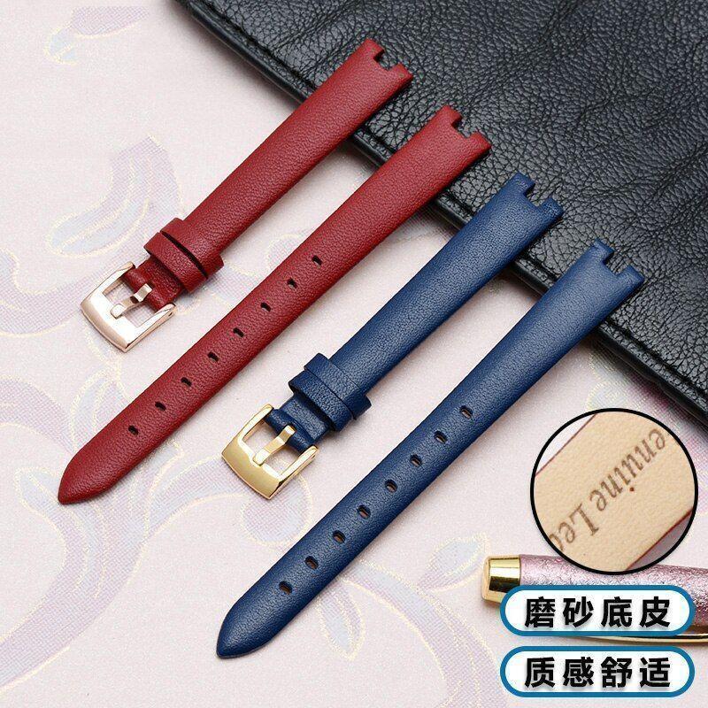 Leather Watch Strap for Gucci Ya141501 Ya141401 Series Notch Bracelet 14mm 16mm