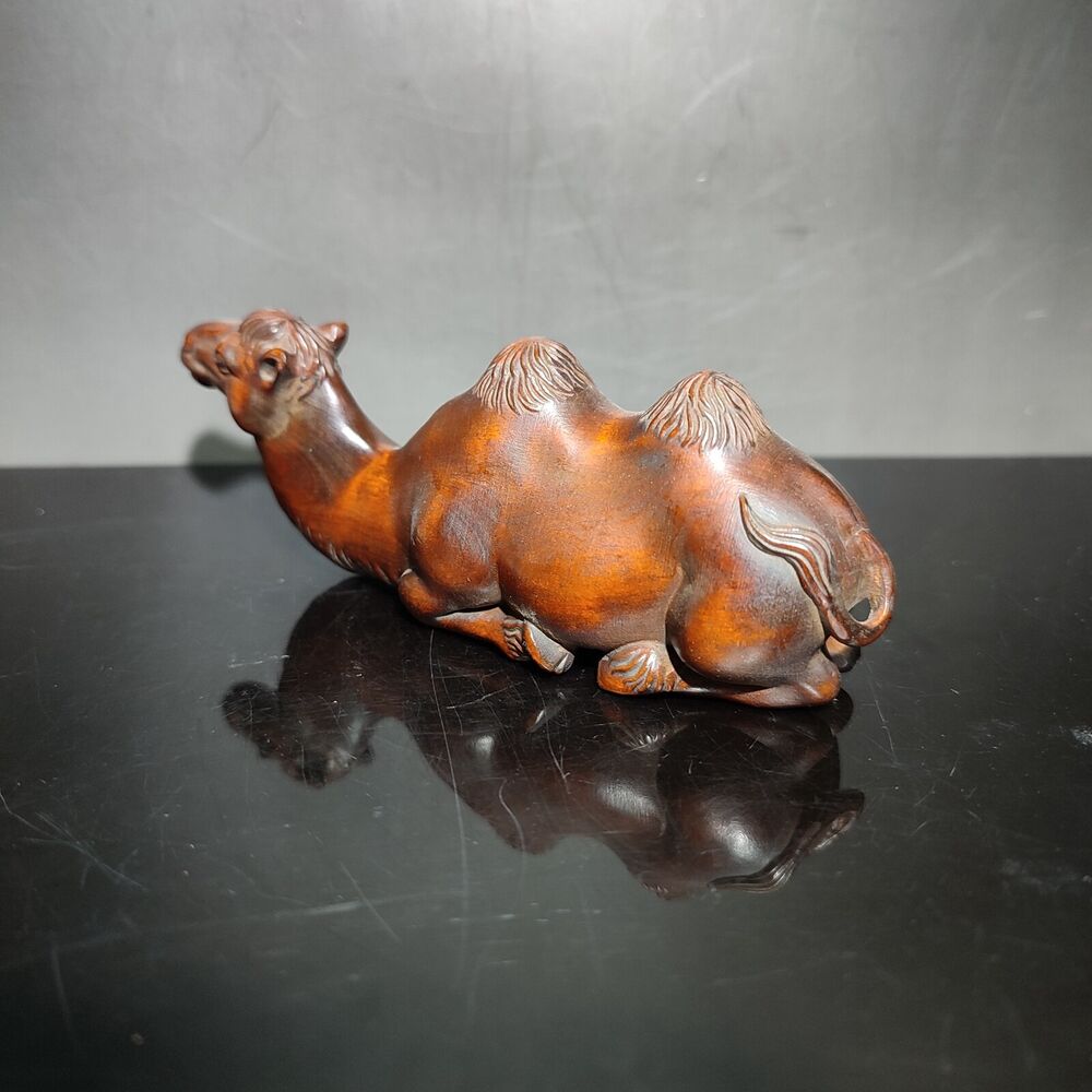 Wooden Ornament camel statue Wonderful carving sculpture home decor desert gift