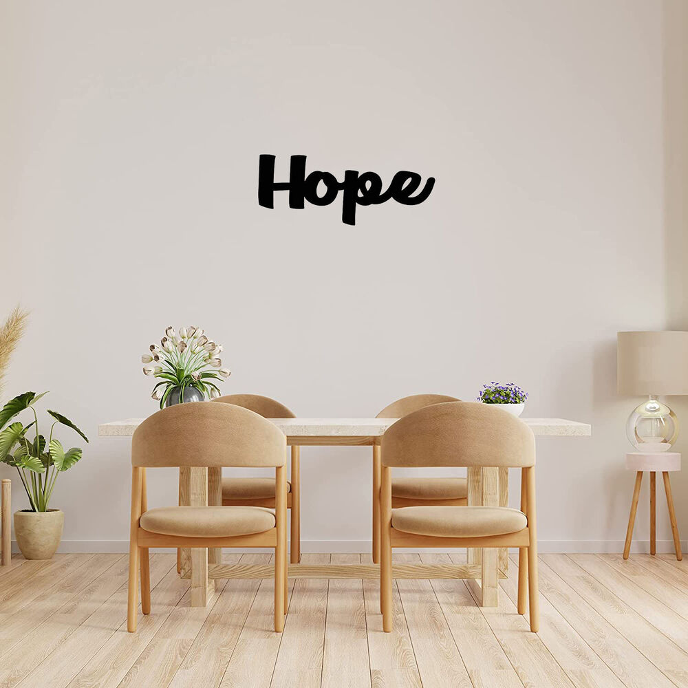Hope Word Metal Wall Art | 8" Long X 5" High