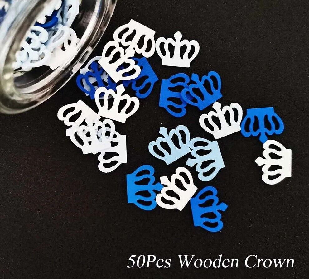 Confetti 15g PVC Pink Crown Imperial Royal Color Girl Birthday Table Decoration