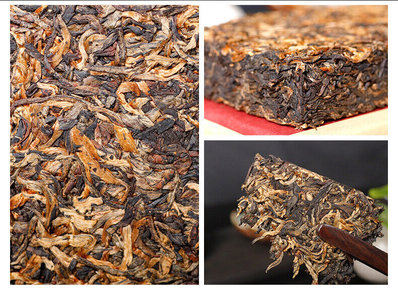 Yunnan Top Grade Ancient Tree Dian Hong Tea Brick DianHong Black Tea 250g-