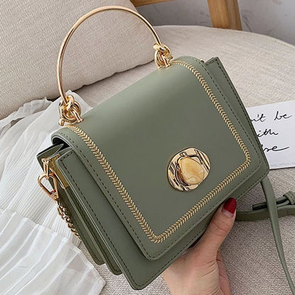 Leather Mini Crossbody Bags Summer Shoulder Bag Short Handle Phone Purse Handbag