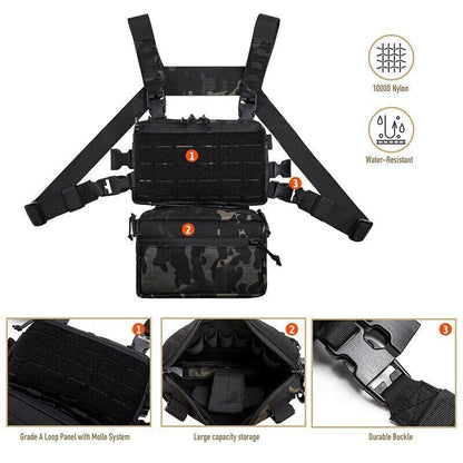 Outdoor Tactical Hunting Chest Bag Men Nylon Camping Daily Hiking Backpack