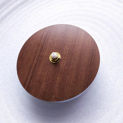 DIY Wall Clocks Wooden Round Plastic Cover Sweep Movement Gold Long Hands 10x1cm