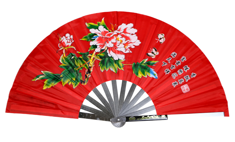 Metal Stainless Steel Folding Fan Mulan Kung Fu Martial Arts Tai Chi Fan New