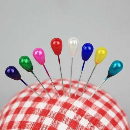 100Pcs/Lot Extra Long Pearl Head Pin 55mm Plastic Metal Sewing Corsage Push Pins