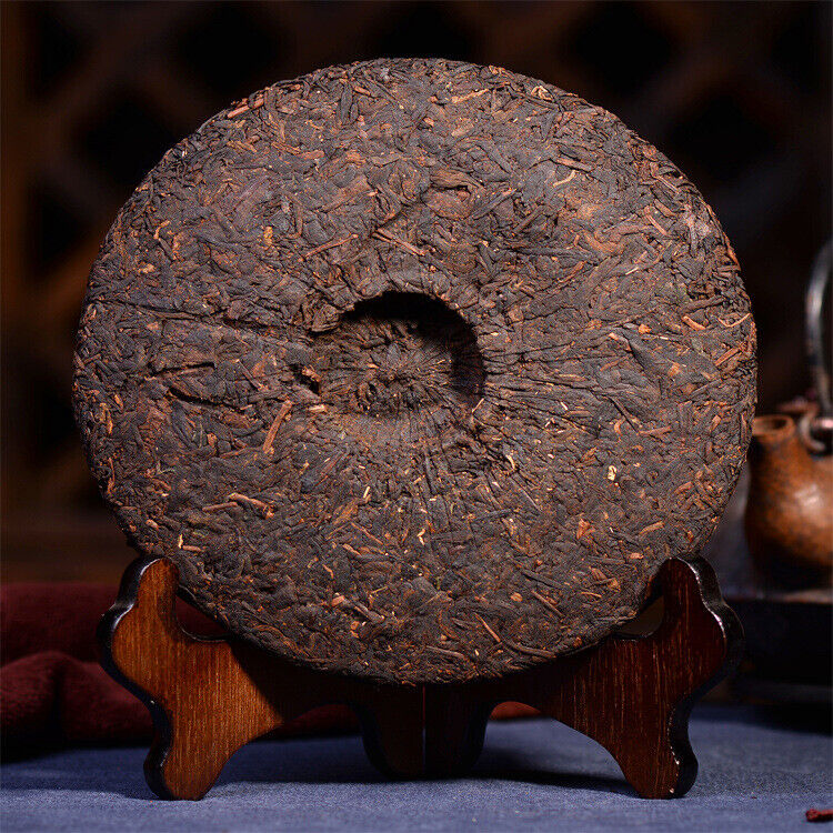 357g Yunnan Pure Ripe Puer Material Glutinous Rice Fragrant Shu Pu-erh Tea Cake