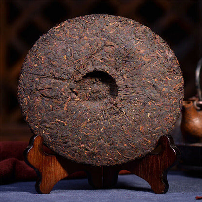 357g Yunnan Pure Ripe Puer Material Glutinous Rice Fragrant Shu Pu-erh Tea Cake