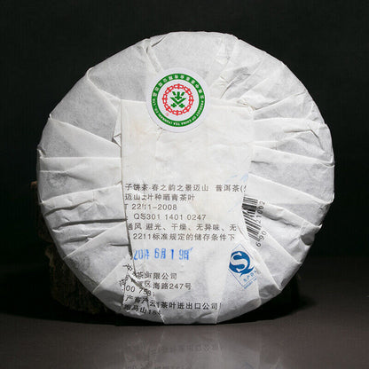 Spring Charm of Jingmai Mountain Pu-erh Pu'er Tea Raw Tea Qizi Cake 200g