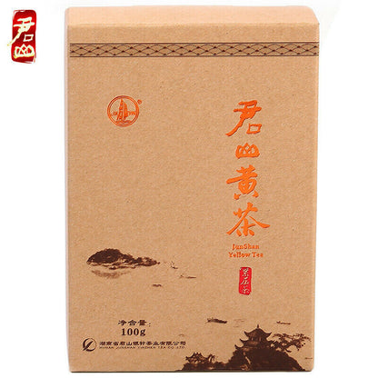 Premium Hunan Jun Shan Huang Cha Pressed Nuggets China Junshan Yellow Tea 100g