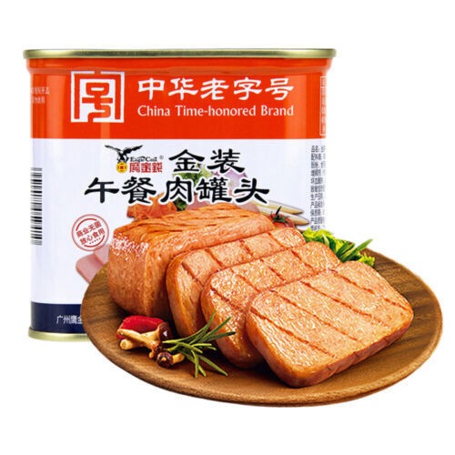 鹰金钱 金装午餐肉罐头340g*1罐 鹰金钱牌 午餐肉罐头 火锅食材 中华老字号