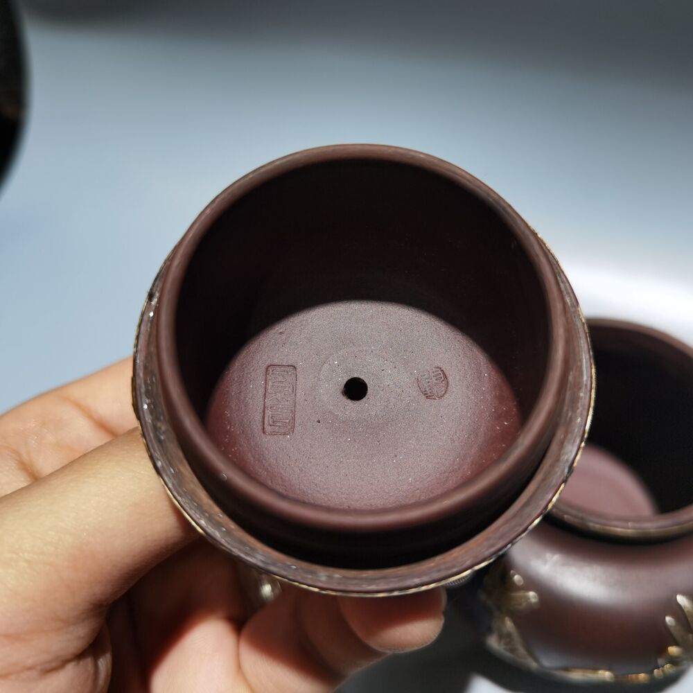vintage chinese yixing purple clay teapot zisha ceremony exquisite gift teaware