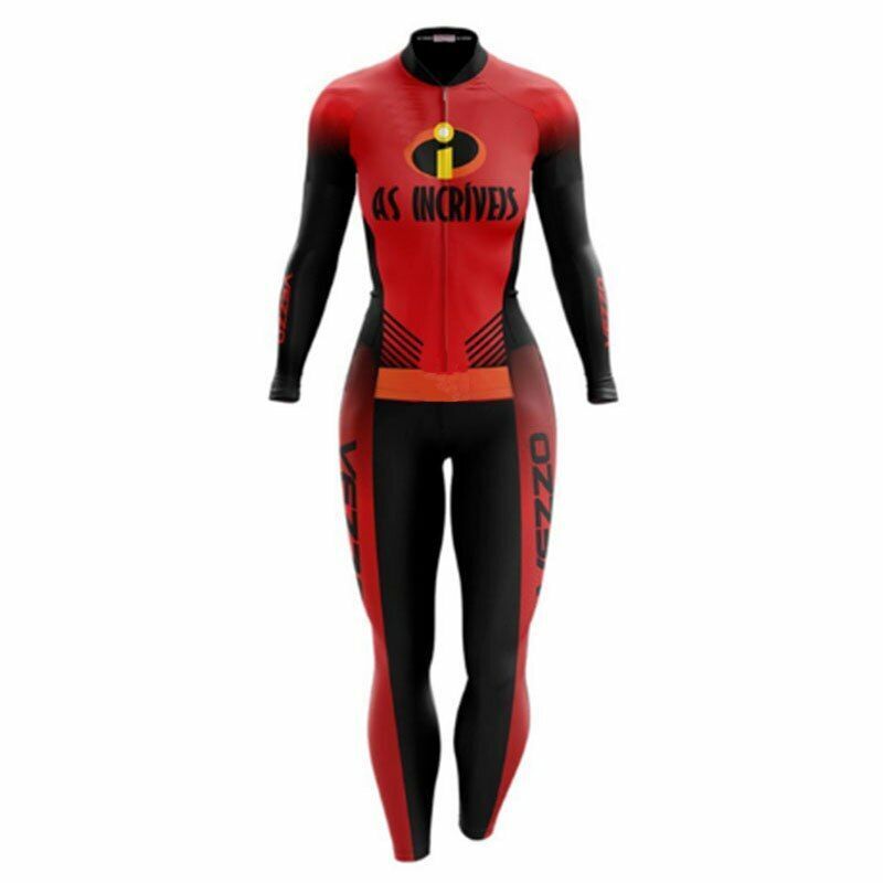 Clothing Cycling Skinsuit Women's Long Triathlon Sets Gel Pink Pad Jumpsuit Kits