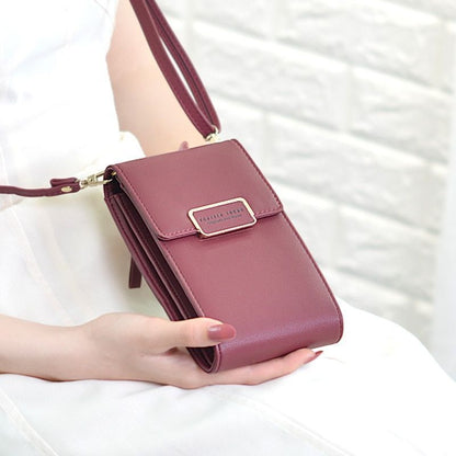 Mini Crossbody Shoulder Bag Flap Phone Pocket Purse Clutch Leather Hasp Handbag