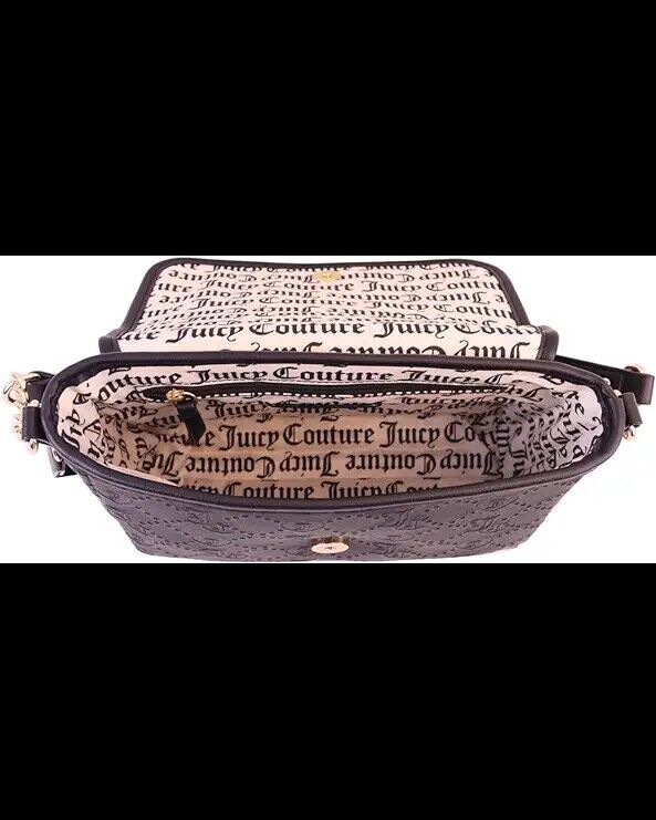 New! Juicy Couture Charm I’m Sure Crossbody Bag Black Women's Bag Gift