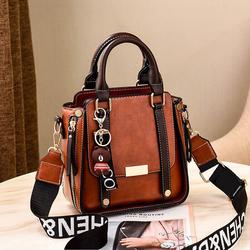 Ladies PU Leather Bag Purse Shoulder Handbags Tote Messenger Satchel Cross Body