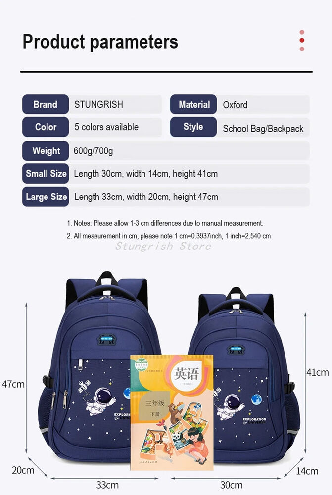 Boy Backpack Schoolbag Boys Kids Children Girls School Bags Kids Bookbag School
