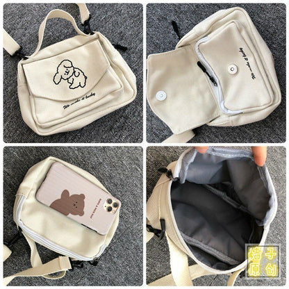 Bags Ladies Canvas Printed Cute Envelope Bag Student Shoulder Bag Evening Purse