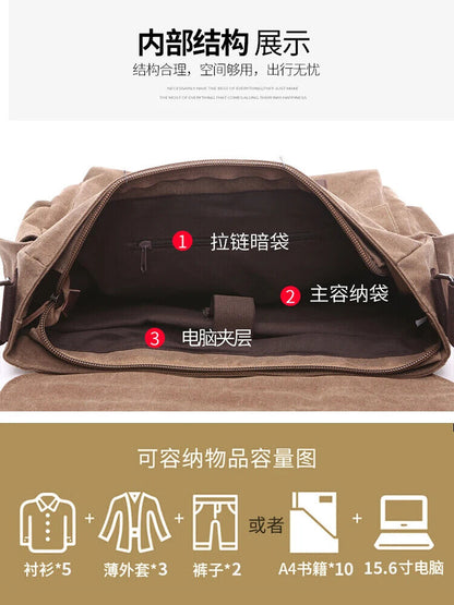 Shoulder bag Outdoor Men's Bag Handbags Canvas Shoulder Bags Package