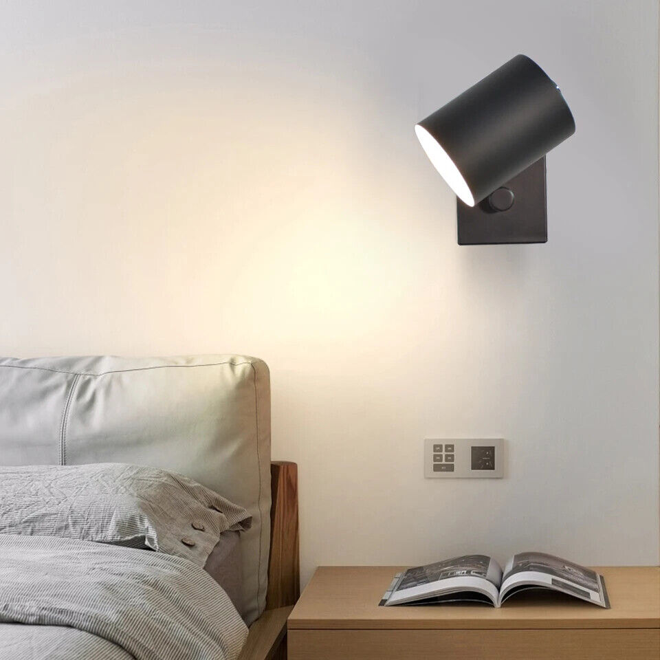 Wall Lamps Indoor LED With Switch Nordic Simple Lights EU US Plug Bedside Sconce