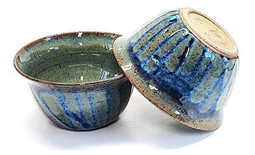 Handmade Ceramic Cereal Bowl with Floating Blue and Sapphire Glazes Home Decor