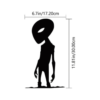 1pc Alien Theme Decor Wall Art Decorations, Indoor Livingroom Black Classic