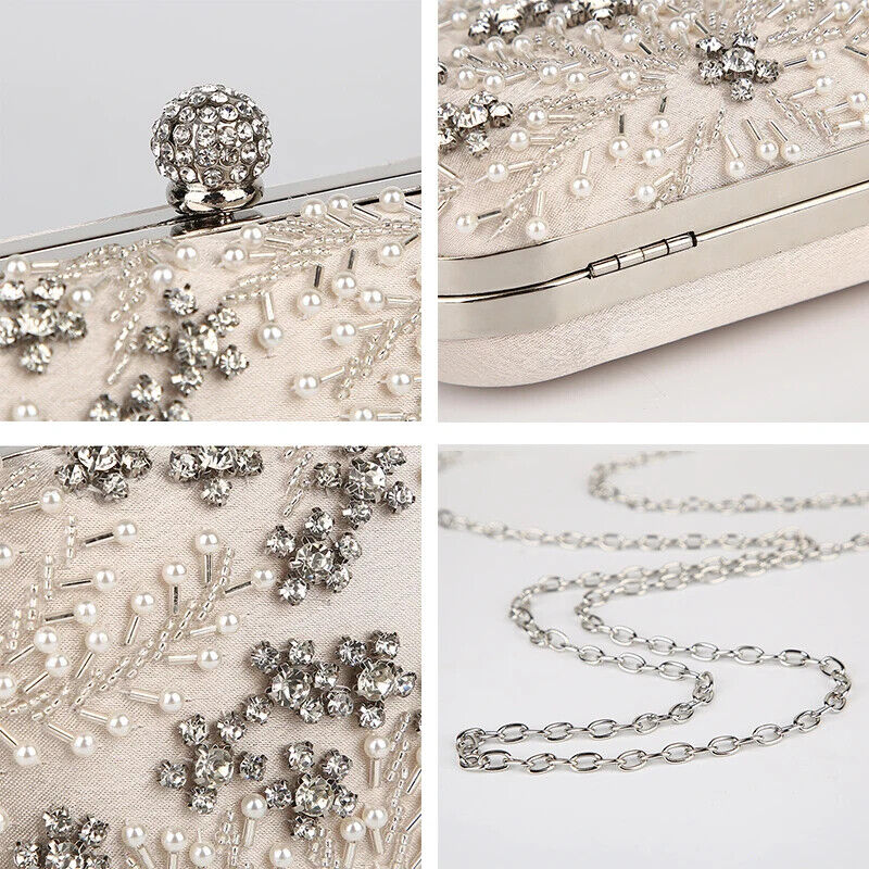 Bag Crystal Pearl Handbag Evening Bag Wedding Bag Bridal Shoulder Bag