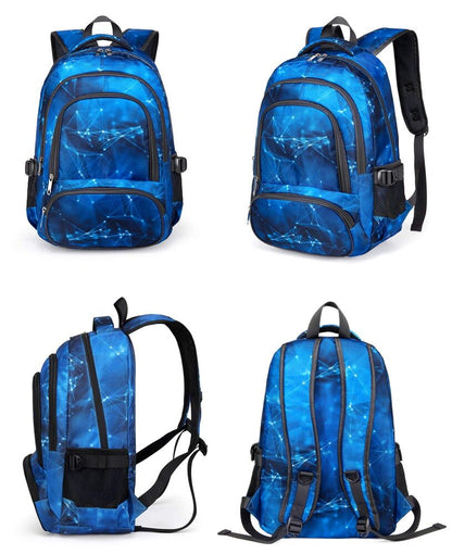 BLUEFAIRY Boys Backpack for Kids Elementary School Bags One Size, Blue