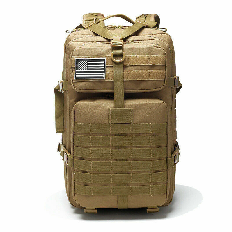 Men Army Tactical Large Backpack Sport Hiking Camping Hunting Rucksack Bags