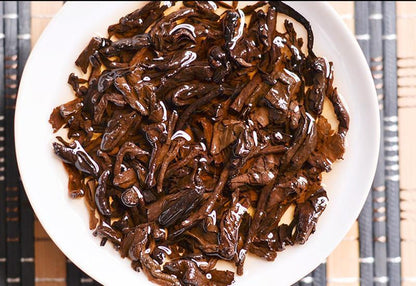 Menghai Spring Cooked Black Seven Cake Tea 357g Yunnan Pu'er Ripper Tea-
