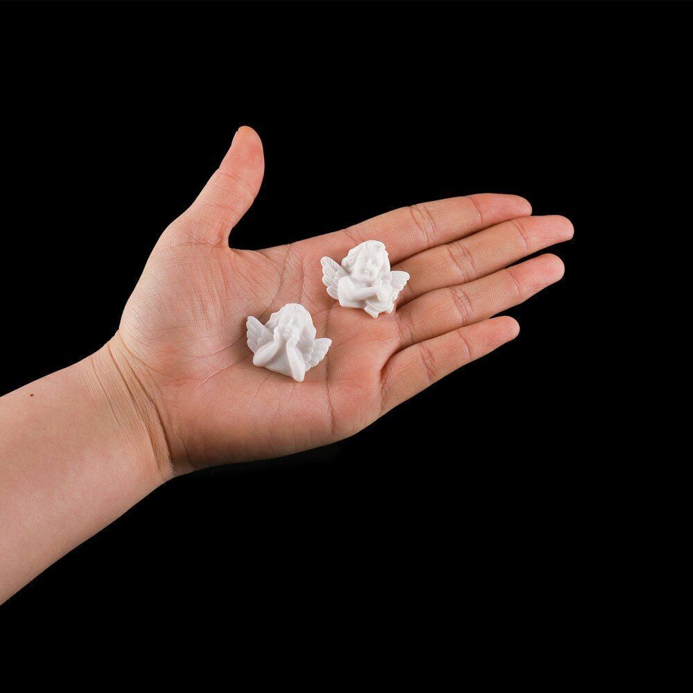 6Pcs/Set Mix Resin Charms Wing Angel 3D Resin Jewelry Plastic Casting Mold Tools