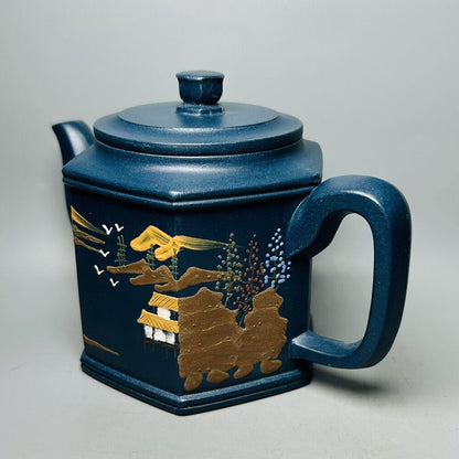 Vintage Chinese Yixing Purple Clay Teapot Zisha Ceremony Exquisite Teaware Rare
