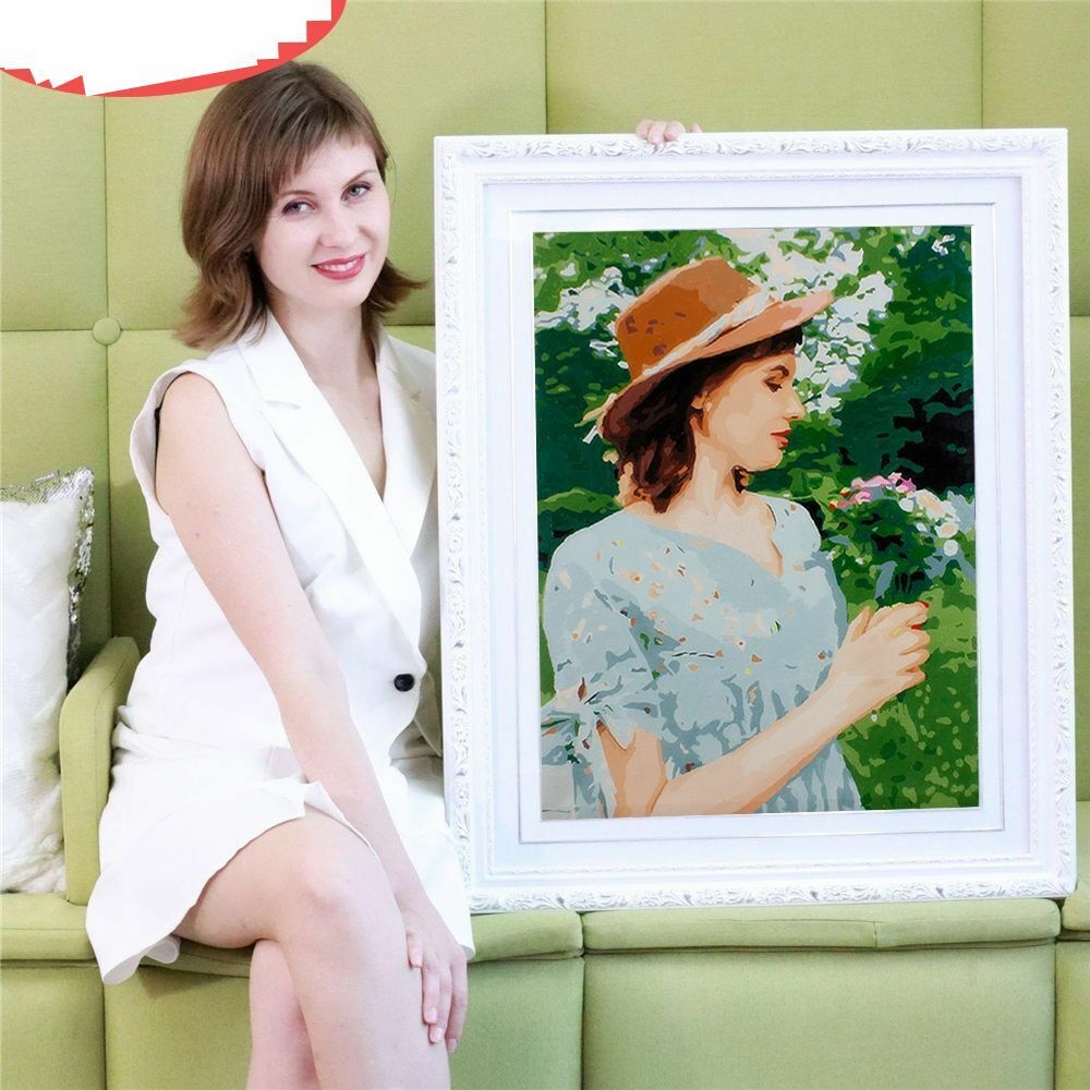Oil Painting By Numbers Photo Custom DIY Kits Drawing Canvas Pictures Portrait