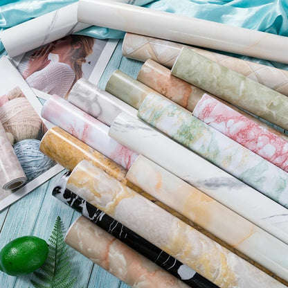 Wallpaper Sticker Marble Vinyl Film Self Adhesive Bathroom Kitchen Contact Paper