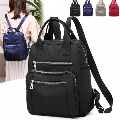 Backpack Traveling Waterproof Shoulder Bag Large Oxford Rucksack Black Purse 1PC