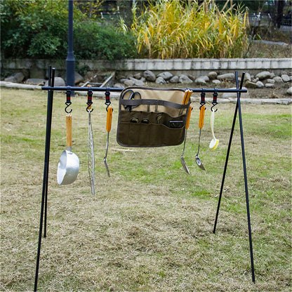 Portable Foldable Outdoor Camping Cutlery Storage Bag Knife Bag Roll Hanging Bag