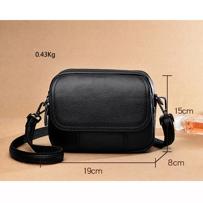 Sling Purse Handbag Genuine Leather Shell Vintage Tote Shoulder Bags 19*15*8 CM