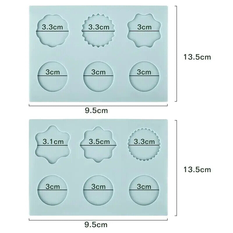 Wax Seal Stamp Molds Silicone Pad Fire Paint Mats Sealing Fixed Shapes DIY Tools