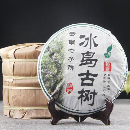 Ancient Puer Tree in Iceland Tea Health Care Yunnan Qizi Cake Tea 357g-