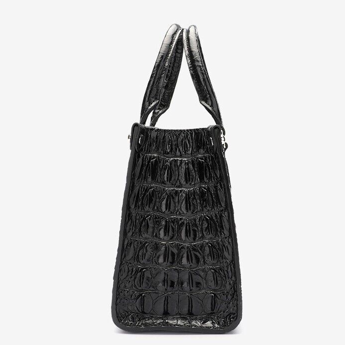 Handcrafted Real CrocodileSkin Leather Handbag, Women's Sling Shouler Bags