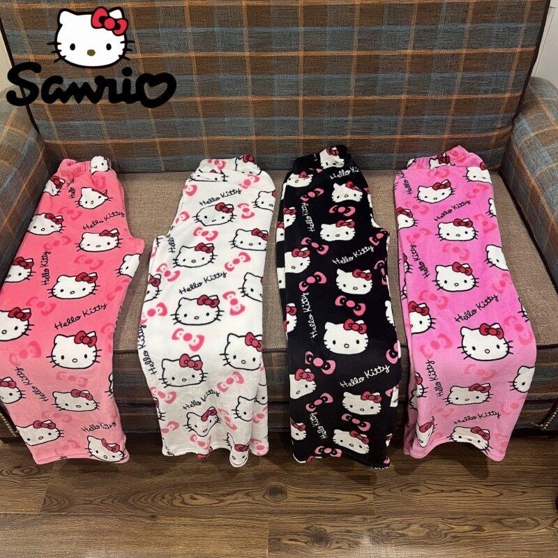 Hello Kitty Plush Pajama Pants Loungewear Pants Y2K Vibes New