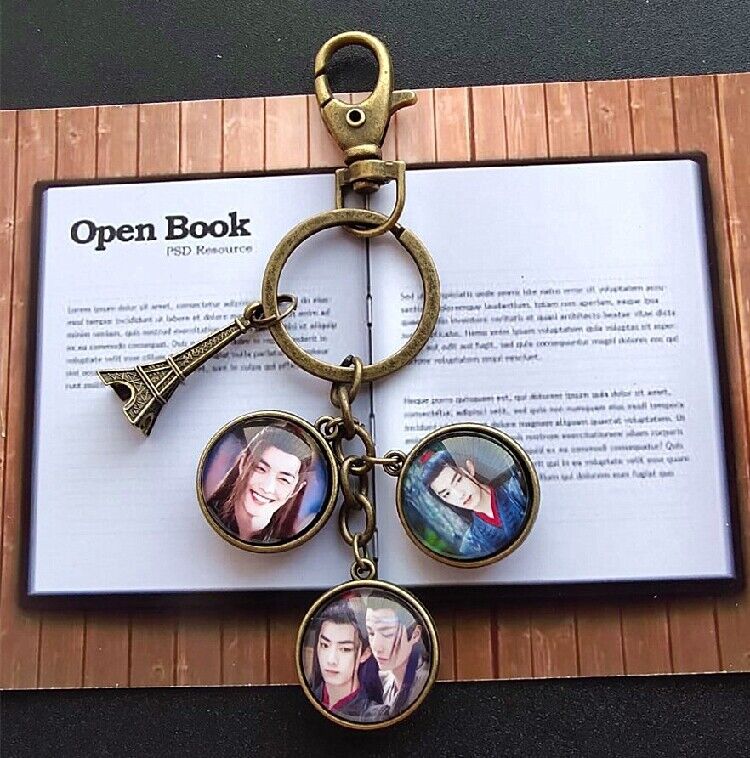 The Untamed Wei Wuxian Xiao Zhan Keychain Pendant Double-Sided Gift