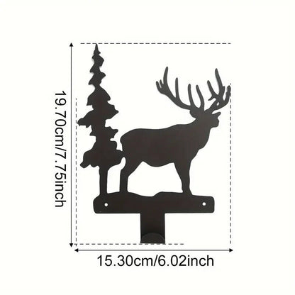 1pc Creative Deer & Tree Wall Mounted Multi-Purpose Hooks Ideal Organizing Keys