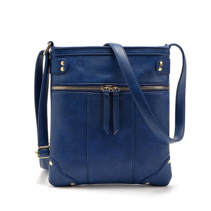 Women Rivet Tassel Crossbody Shoulder PU Leather Bag Purse Outdoor Travel NEW