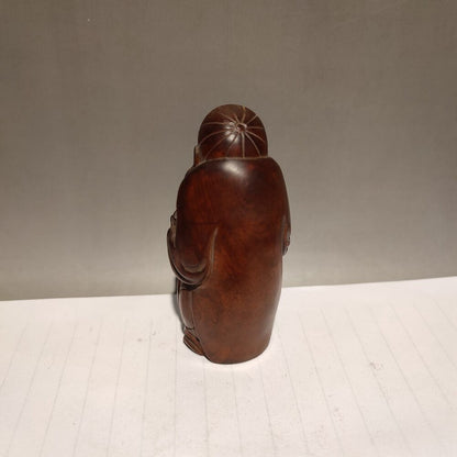 vintage wood wooden carved carving figure statue folk art chinese sculpture gift