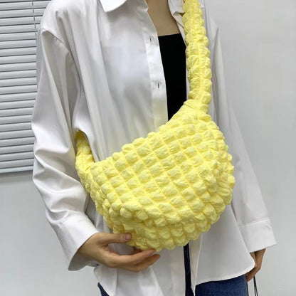Puffy Crossbody Bags Nylon Quilted Shoulder Bag Small Tote Purses 30*24.5 CM 1PC