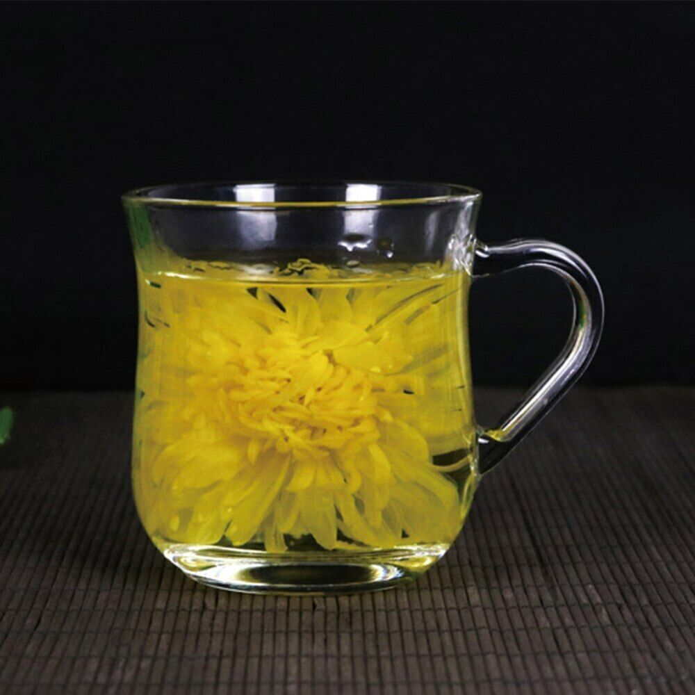 50pcs Chinese Blooming Tea Golden Chrysanthemum Dried Flower Tea for Weight Lose