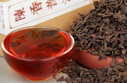 120g Ripe Pu-erh Loose Black Tea Chinese Puer Tea Boxed Fragrant Ancient tree
