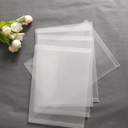 Plastic Folder Bag 5Pcs Storage Cutting Dies Clear Stamps Card Embossing Holders