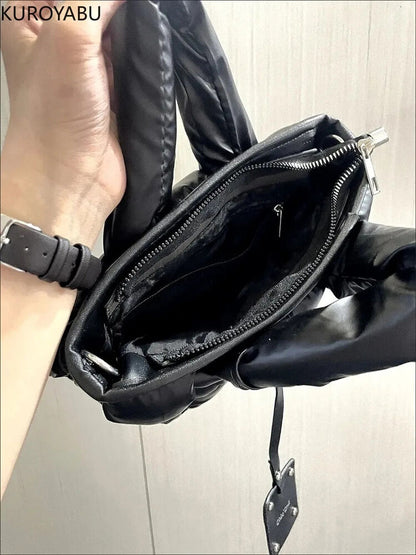 Purses Handbags Women Autumn Winter Black Bags Girls Tote Down Shoulder Bag